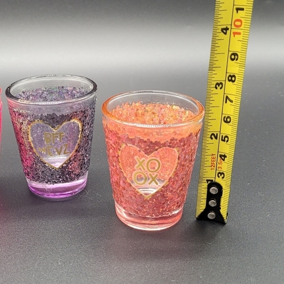 Glittery Graphic Shot Glasses Set of 4​​​ - Picture 4 of 6